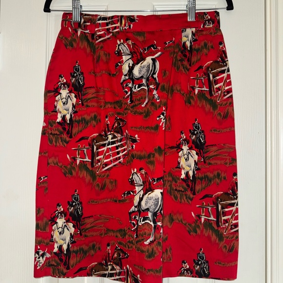 Vintage Elegant Pine Cove Equestrian Skirt - Picture 1 of 6